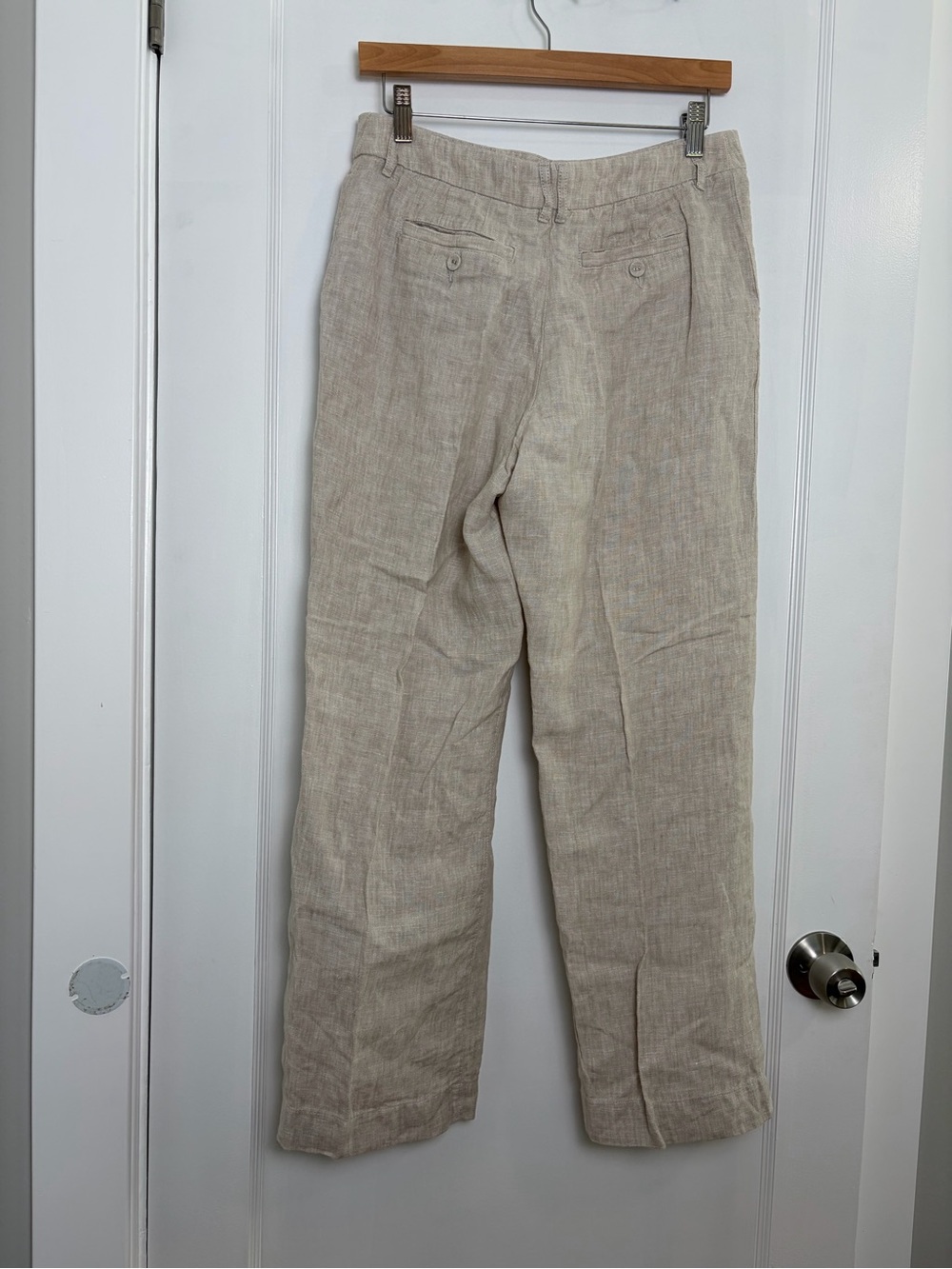 Garnet Hill Flax Linen wide leg Trouser Pants Lagenlook 8 - Picture 16 of 16